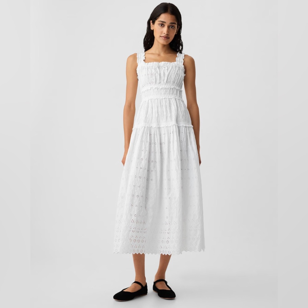 Gap x Doen Midi Eyelet Dress, size S, never worn (with tags!)